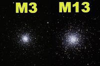 Groessenvergleich zwischen M3 und M13 - Juergen Biedermann